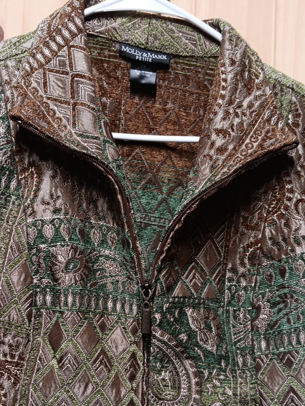 Molly & Maxx Patchwork Paisley Vintage Jacket EUC - Picture 7 of 7